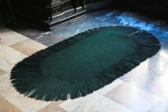 Le tapis Chivé, réalisé avec la vannière Valérie Testu.