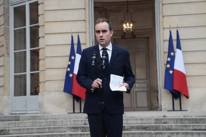 Le premier ministre démissionnaire, Sébastien Lecornu, à Matignon, à Paris, le 8 octobre 2025.