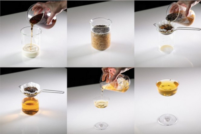 Dans la confection d’un cocktail, des fourmis déshydratées ont provoqué le caillage et la séparation du lait.