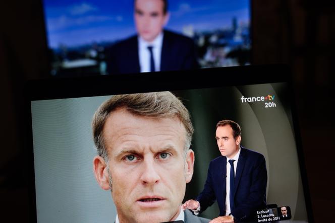 Le premier ministre démissionnaire, Sébastien Lecornu, lors du « 20 heures » de France 2, le 8 octobre 2025.