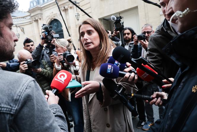 La secrétaire nationale des Ecologistes, Marine Tondelier, à Paris, le 8 octobre 2025.