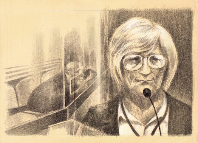 Déposition de Nadine F., la mère de Cédric Jubillar, à la cour d’assises du Tarn, à Albi, le 8 octobre 2025.