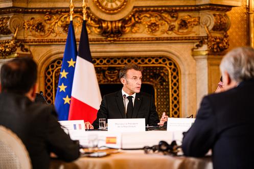 Emmanuel Macron, au Quai d’Orsay, à Paris, le 9 octobre 2025.