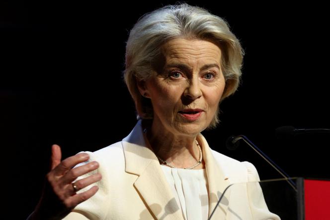 La présidente de la Commission européenne, Ursula von der Leyen, le 9 octobre à Bruxelles.