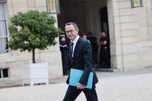 Bruno Retailleau, le président des Républicains, au palais de l’Elysée, à Paris, le 10 octobre 2025.