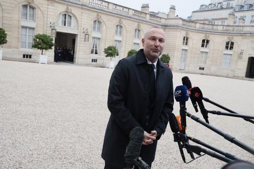 Le président du groupe LIOT à l’Assemblée, Laurent Panifous, à l’Elysée, le 10 octobre 2025.