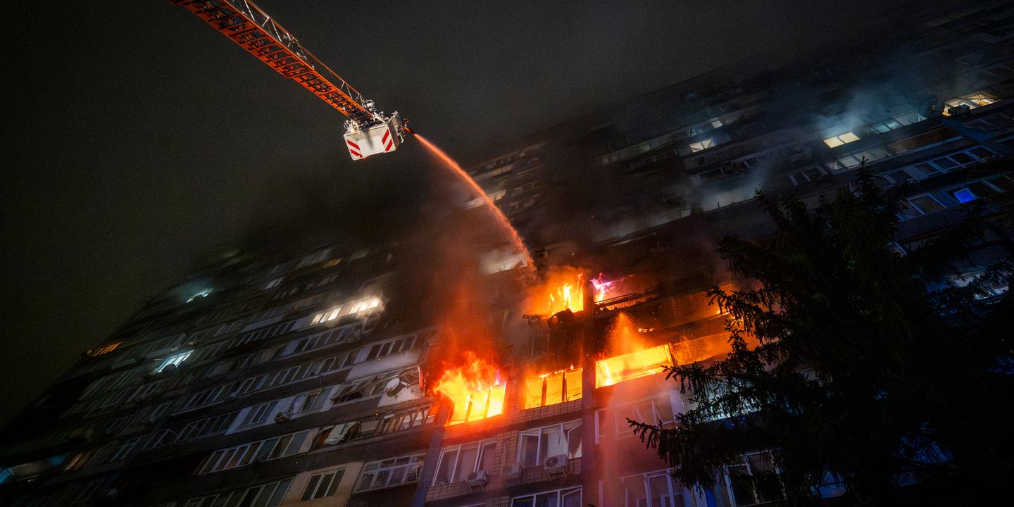 d’importantes coupures d’électricité à Kiev et neuf régions à la suite des bombardements russes