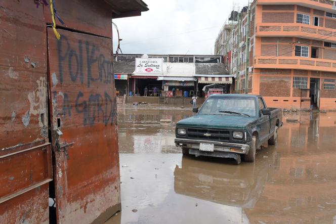 Après des inondations à Poza Rica, dans l’Etat de Veracruz, au Mexique, le 11 octobre 2025.