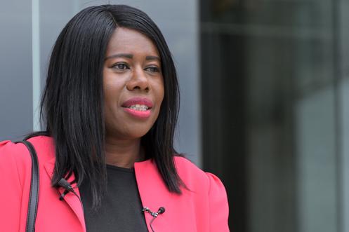 La députée socialiste Dieynaba Diop, à l’Assemblée nationale, à Paris, le 8 juillet 2024.