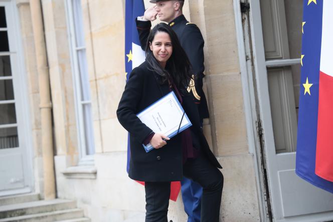 The Minister for Overseas Territories, Naïma Moutchou, at Matignon, in Paris, October 13, 2025.