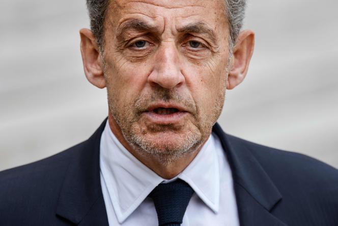 Nicolas Sarkozy au palais de l’Elysée, le 25 février 2022.