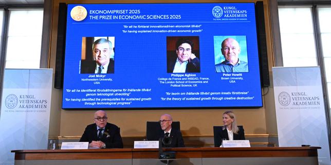 Economics Nobel awarded to trio for work on innovation-driven growth
