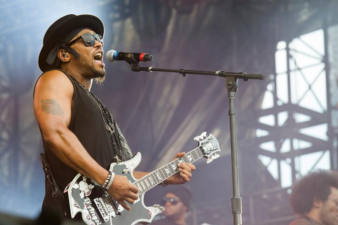 D’Angelo se produit au festival « Made In America » à Philadelphie, le 1er septembre 2012.
