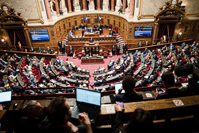 Le permier ministre, Sébastien Lecornu, lors de la déclaration de politique générale, au Sénat, à Paris, le 15 octobre 2025.