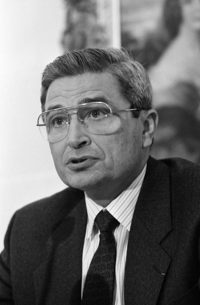 Pierre Suard, à Paris, le 4 avril 1989.