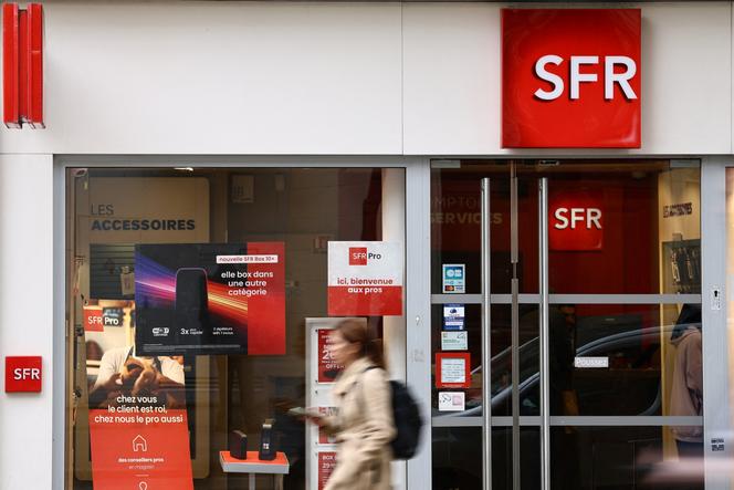 Une boutique SFR, à Paris, le 15 october 2025.