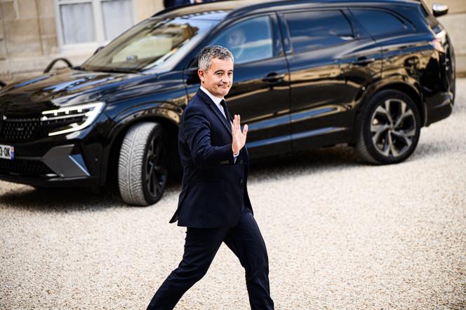 Le ministre de la justice, Gérald Darmanin, à l’issue du conseil des ministres, au palais de l’Elysée, le 14 octobre 2025.