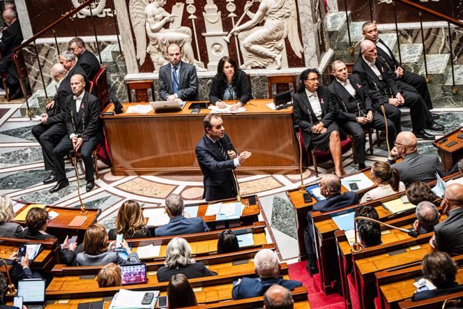 Le premier ministre, Sébastien Lecornu, lors de la séance des questions au gouvernement, à l’Assemblée nationale, à Paris, le 15 octobre 2025.