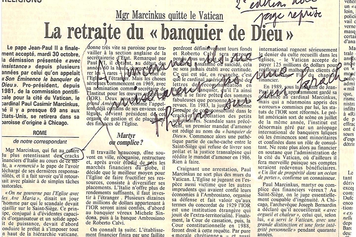 Dans les coquilles du « Monde » : crack ou… krach ?