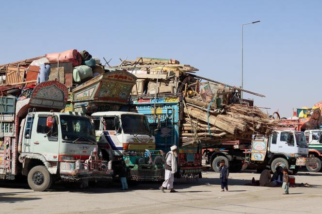 A Chaman, dans la province du Baloutchistan, au Pakistan, le 16 octobre 2025.