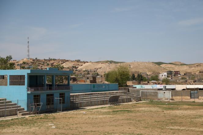 Le stade de Qala-e Naw, où un homme a été exécuté en public, dans la province de Badghis (Afghanistan), le 11 avril 2025.