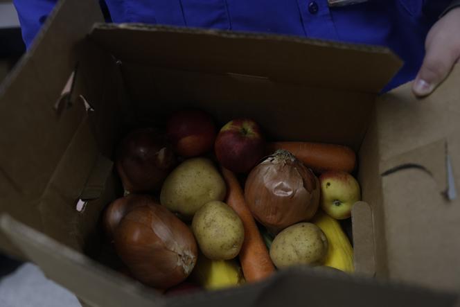 Des aliments livrés par la banque alimentaire communautaire du comté d’Alameda à l’aéroport international d’Oakland (Californie), le 16 octobre 2025.