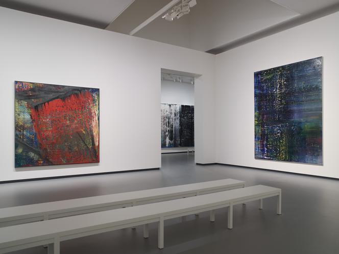 Vue d’installation de l’exposition « Gerhard Richter » à la Fondation Louis Vuitton, à Paris, le 12 octobre 2025.