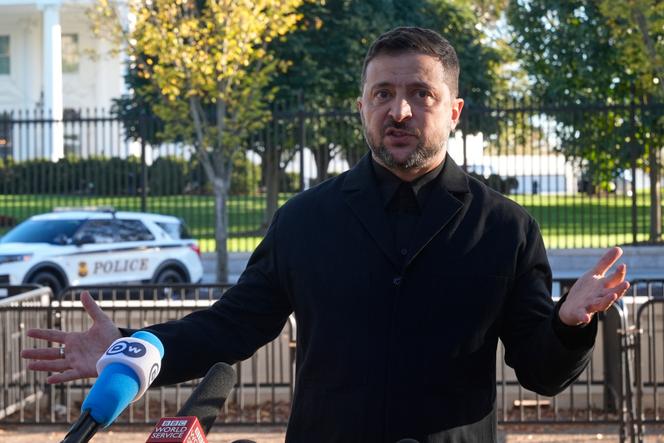 Le président ukrainien, Volodymyr Zelensky, vendredi 17 octobre 2025 à Washington.