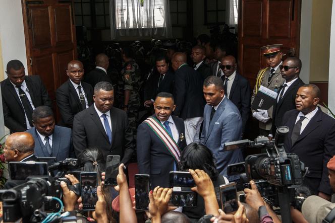 Le président de Madagascar, Michael Randrianirina après sa cérémonie d’investiture à Antananarivo, le 17 octobre 2025.
