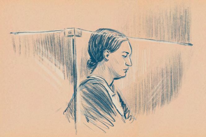 Dahbia Benkired, lors de l’audience du vendredi 17 octobre, au palais de justice de Paris.