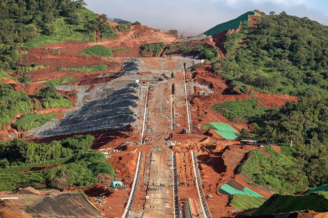 Le complexe minier de SimFer, dans la chaîne du Simandou, en Guinée, le 3 septembre 2025.