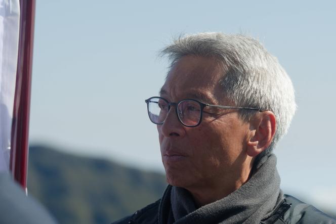 Patrice Thien Ah Koon, maire du Tampon et président du Syndicat mixte de Pierrefonds, à Sainte-Rose (La Réunion), le 2&nbsp;septembre 2025.