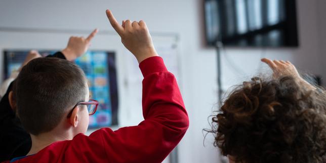 Des élèves d’école primaire, à Colomiers (Haute-Garonne), le 14 mars 2025.