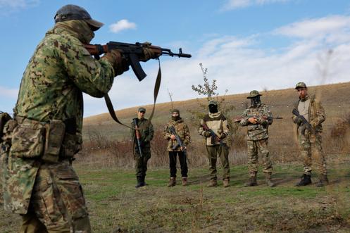 Dans l’oblast de Donetsk (Ukraine), le 18 octobre 2025.