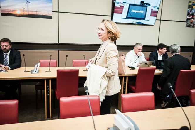 Marie-Ange Debon, lors de la tenue de la commission des affaires économiques, à l’Assemblée nationale, à Paris, le 21 octobre 2025.