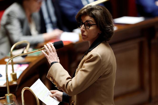 Rachida Dati lors des questions au gouvernement, à l’Assemblée nationale, à Paris, le 21 octobre 2025. 