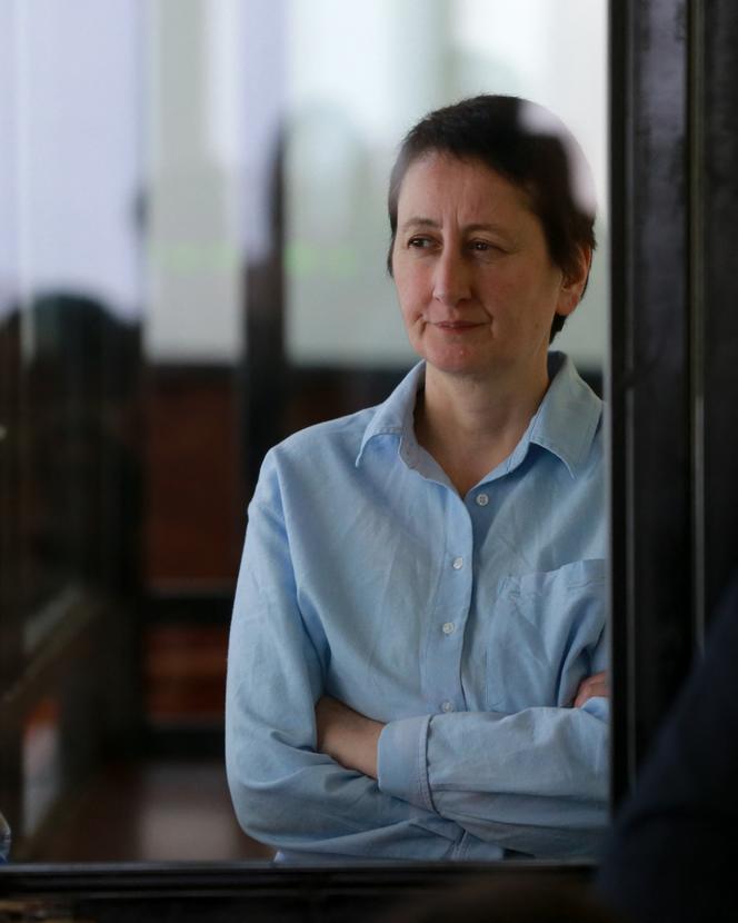 Mzia Amaghlobeli, journaliste géorgienne récompensée par le Prix Sakharov le 22 octobre 2025, ici lors de son procès, au tribunal de Batoumi, en Géorgie, en août 2025.