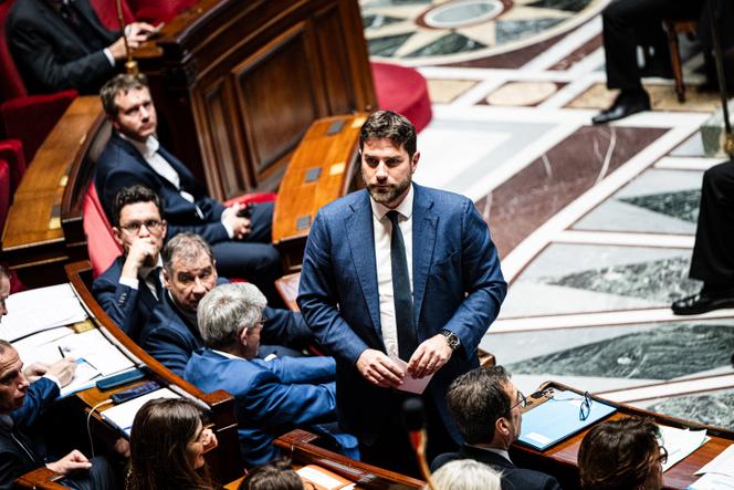 Le ministre de la ville et du logement, Vincent Jeanbrun, à l’Assemblée nationale, à Paris, le 21 octobre 2025.