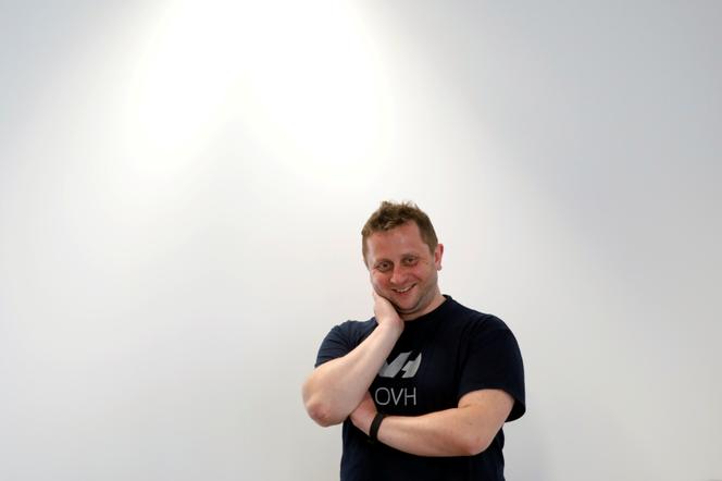 Octave Klaba, fondateur et président du groupe OVH, fournisseur français d’hébergement web et de serveurs, à Paris, le 17 octobre 2018.