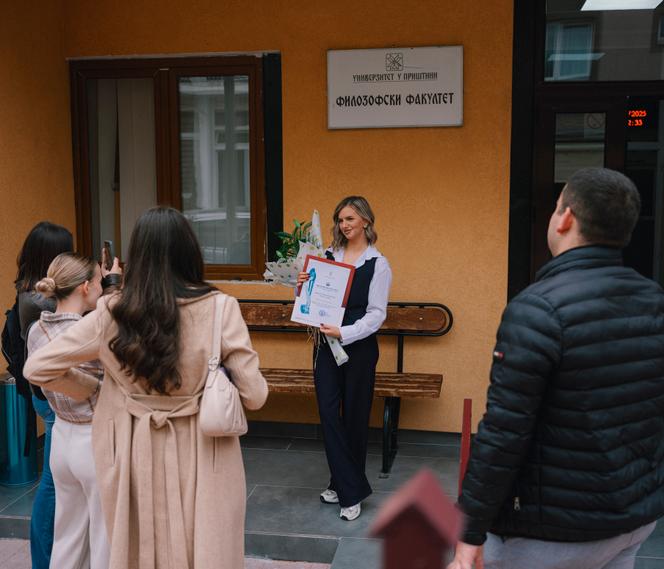 A l’« université de Pristina temporairement délocalisée à Mitrovica » (Kosovo), le 17 octobre 2025.