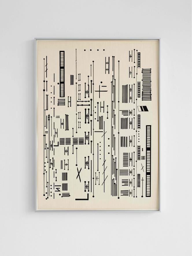 « Untitled (Circuits) » (1975), de Bia Davou, encre sur papier gouache. Galerie Records (Athènes).
