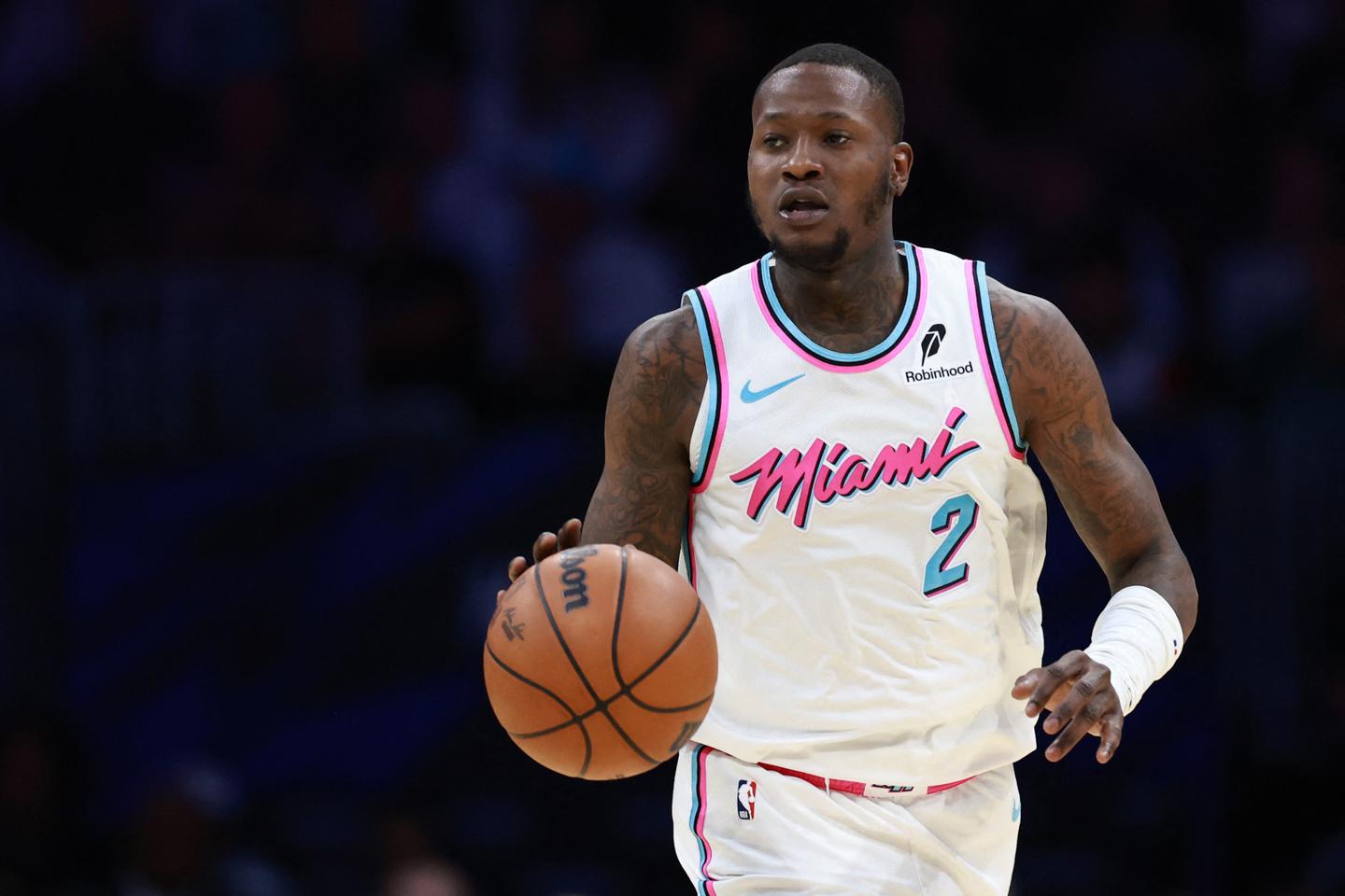 NBAÂ : Chauncey Billups, entraÃ®neur de Portland, et Terry Rozier, joueur de Miami,...