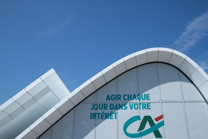 Au siège du Crédit agricole, à Montrouge (Hauts-de-Seine), le 31 août 2022.