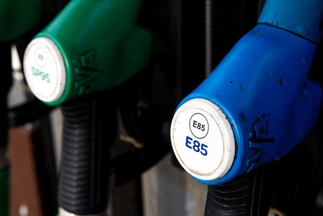 Du superethanol E85, à Templeuve (Nord) le 15 février 2025. 