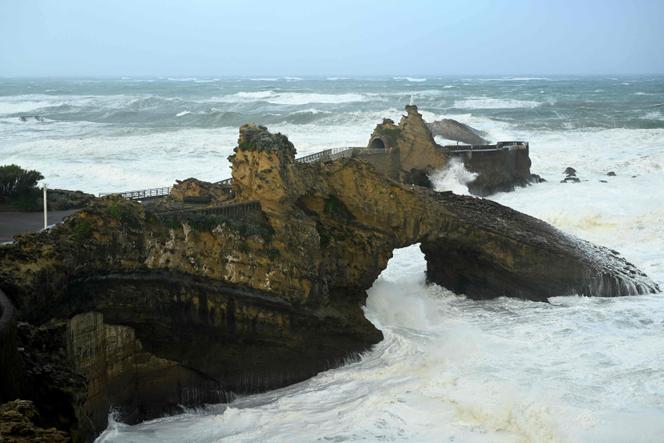 Le rocher de la Vierge, à Biarritz, dans les Pyrénées-Atlantiques, le 23 octobre 2025.