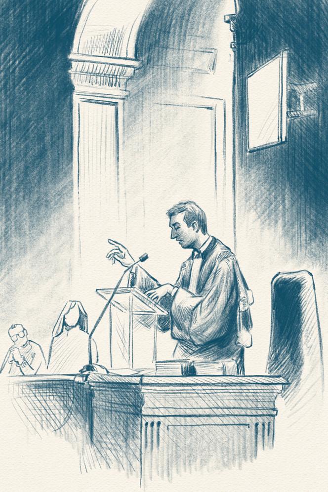 L’avocat général lors de ses réquisitions, au palais de justice de Paris, le 24 octobre 2025.