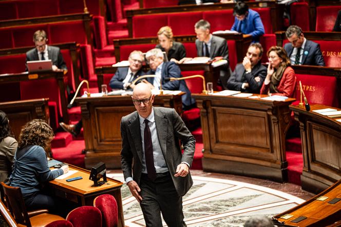 Le ministre de l’économie, des finances et de la souveraineté industrielle, énergétique et numérique, Roland Lescure, à l’Assemblée nationale, le 24 octobre 2025.