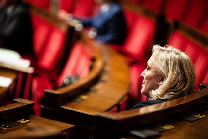 President of the National Rally in the Assembly, Marine Le Pen, at the National Assembly, 24 October 2025