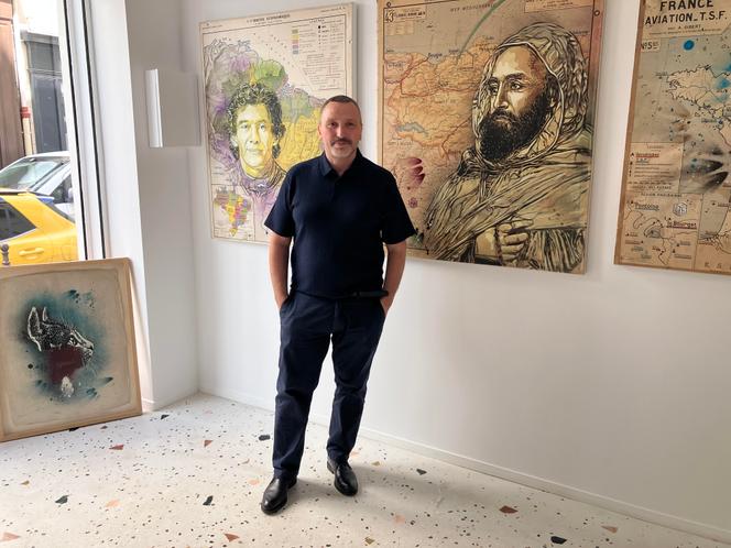 Christian Guémy, alias « C215 » (ici, le 23 mai 2025, à Paris), sera présent le jeudi 6 novembre, de 10 heures à 12 heures, à l’Espace Champerret, pour dédicacer ses timbres, dont le dernier, à l’effigie de Gisèle Halimi, mis en vente générale le 28 juillet 2025.