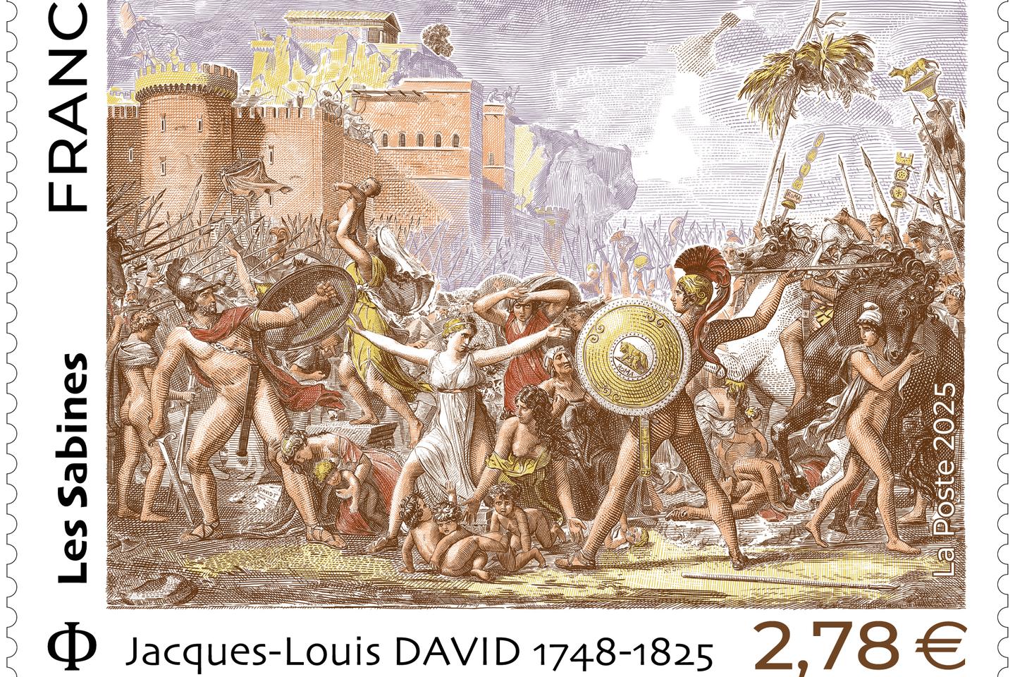 MarchÃ© du timbreÂ : Victor Hugo, Â«Â Les SabinesÂ Â», de David, la baguette de pain et...